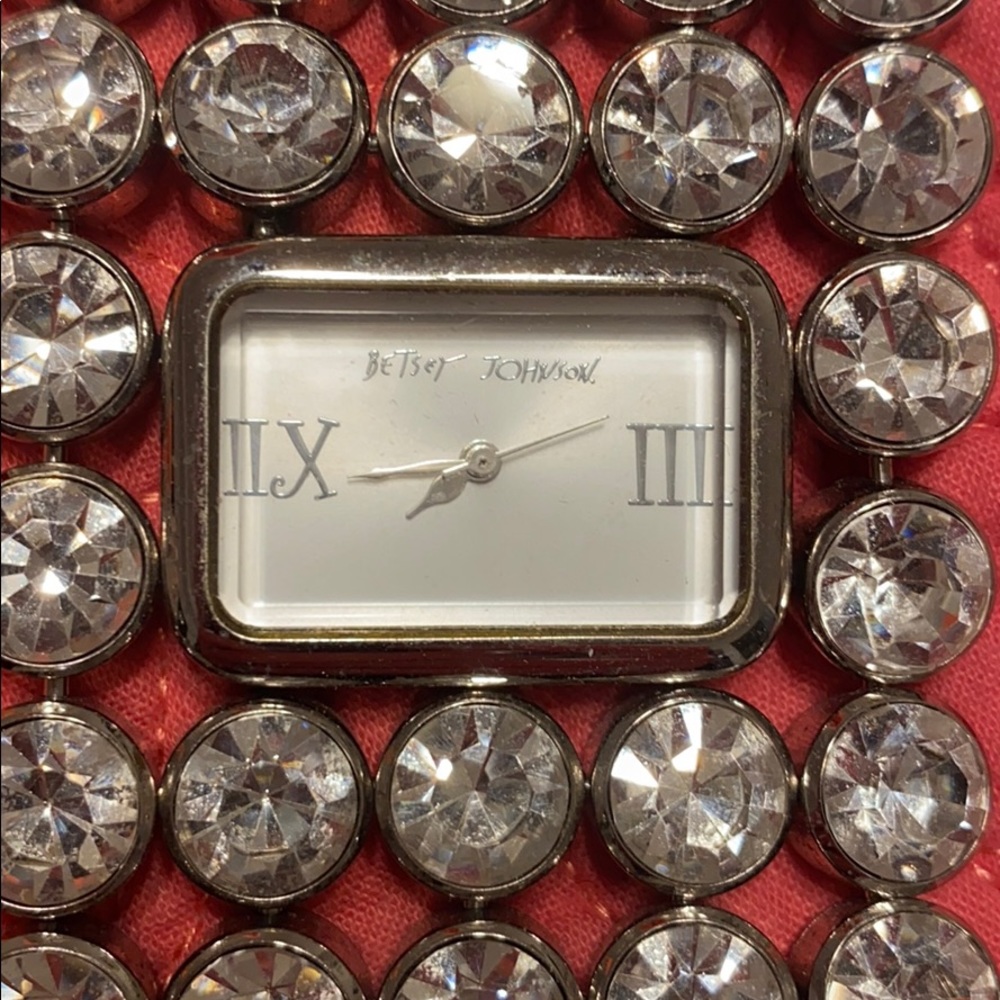 Betsy Johnson Rhinestone Watch - Picture 2 of 4
